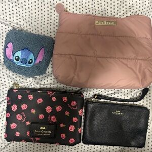 Wallet and Zipper pouch lot